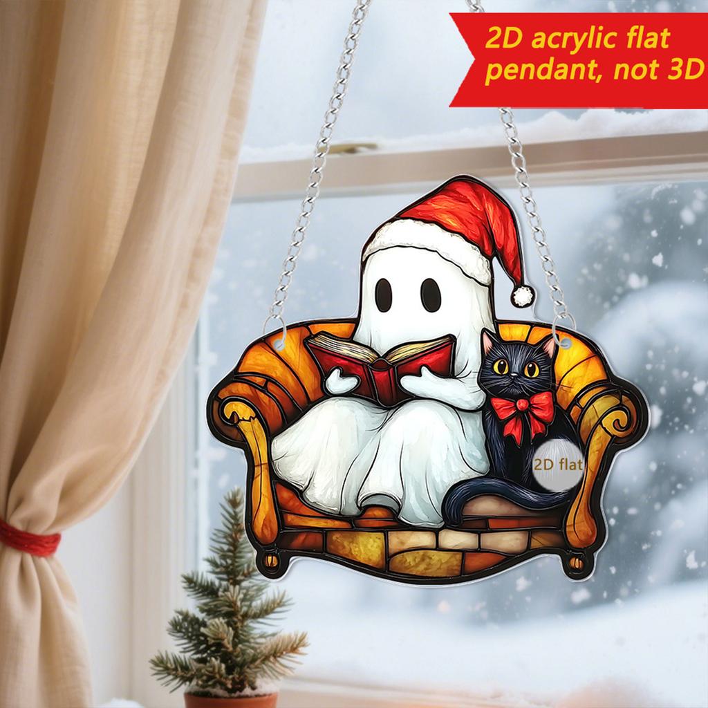 Christmas Pendants, 4 Sets Of Funny Christmas Hat Pendants, Gift Decoration Pendants, Door, Window And Fireplace Pendants