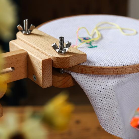 Support de cerceau de broderie Compact, Portable et robuste, cadre de point de croix, fournitures ménagères
