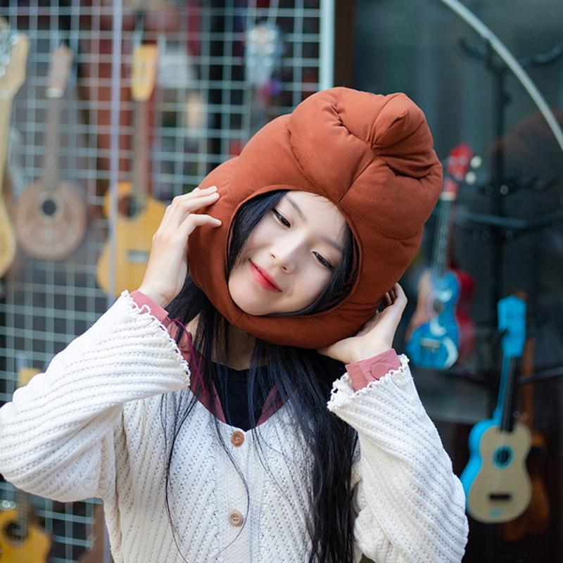 Poop Head Cover Cute Quirky Poop Hat Winter Warm Sand Sculpture Po Funny Cartoon Oddball Poop Cap Funny Hat