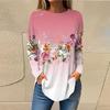 Spring and Autumn Women Long Sleeve T-shirt Fashion Leopard Graphic T-shirts 3d Print Streetwear Ladies Tees Loose Casual Female Tops