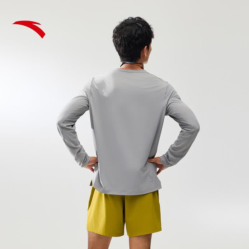 Anta Men's Quick-Dry Long-Sleeve Running & Training T-Shirt
