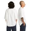 Timberland Letter Pattern Printed Casual Loose Round Neck Short Sleeve T-Shirt Unisex Tops White A6QAH-100
