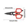 High Strength Precision Fishing Scissors Anti-slip Grip Double Serrated Luya PE Scissors Rust Resistant Bottle Opener