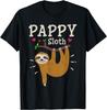 Mens Funny Sloth Graphic Humor Zoo Animal Lovers Pappy T-Shirt