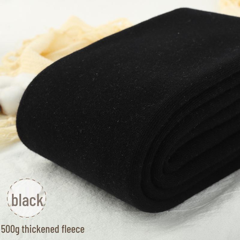 500g Combed Cotton Flannel-Lined Women's Vertical Stripe Leggings, Extra Long Warm Pantyhose for Autumn/Winter – Japanese Style