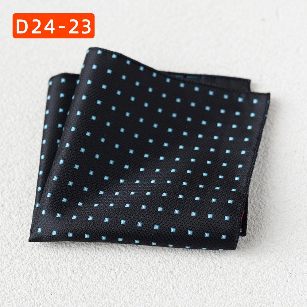 Striped Polyester Silk Pocket Square for Wedding or Business