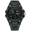 Binbond 885 B885 Electronic Dual Display Watch Sport Waterproof Silicone Belt Luminous Men's LED Digital Quartz Movement Watches