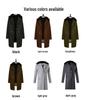 Men's Plus Size Double-Breasted Fur Collar Wool Coat