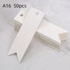 Thank You Tags 50Pcs Bronzing Stamping Black White Paper Card for Valentine's Day Gift Favor Retail Price Label