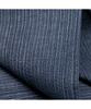 Yukata Shijira Stylish Set Simple Fine Stripe x Navy [KYOETSU] Men's Set, Fabric, Black/Navy, Cotton, 6-Piece (2. (One-Touch Gray), L)