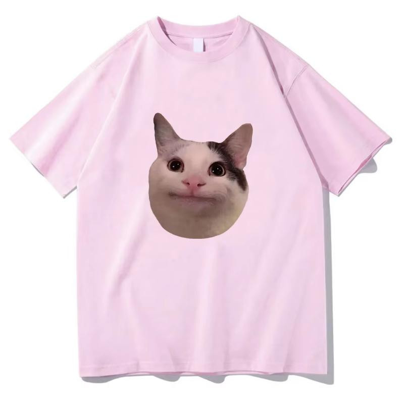 

Мяу Мяу Убей Меня Сейчас Вежливый Смешной Милый Мем с Котом Футболки Женские Повседневные Юмор Футболка с Коротким Рукавом Унисекс Женские Топы Футболка 4XL