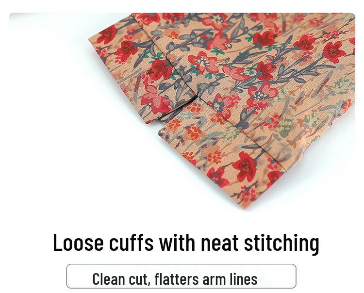 2026 Spring/Autumn Floral Print Plus Size Loose Comfortable Shirt for Middle-aged & Elderly Women