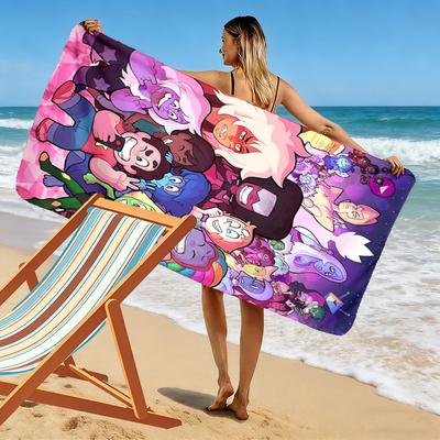 Steven Universo Print Beach Towel, Large Soft Quick Dry Towel for Beach Camping Swimming