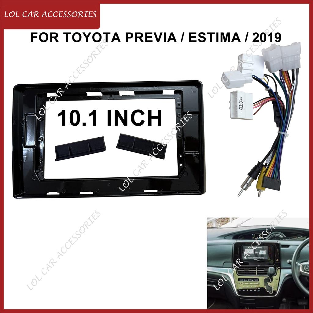 10.1 Inch For Toyota PREVIA / Estima / 2019 Car Radio Android MP5 Player Casing Frame 2 Din Head Unit Fascia Stereo Dash Cover