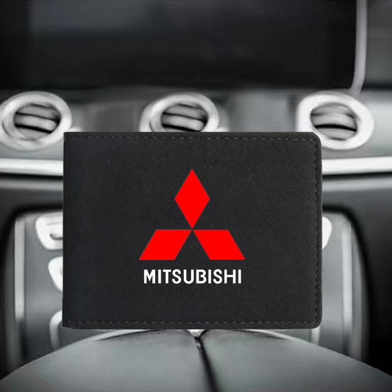Tragbarer Führerscheinhalter für Auto PU-Leder Kartenetui für Mitsubishi Asx Lancer Outlander Pajero Ralliart Zubehör Auto Styling