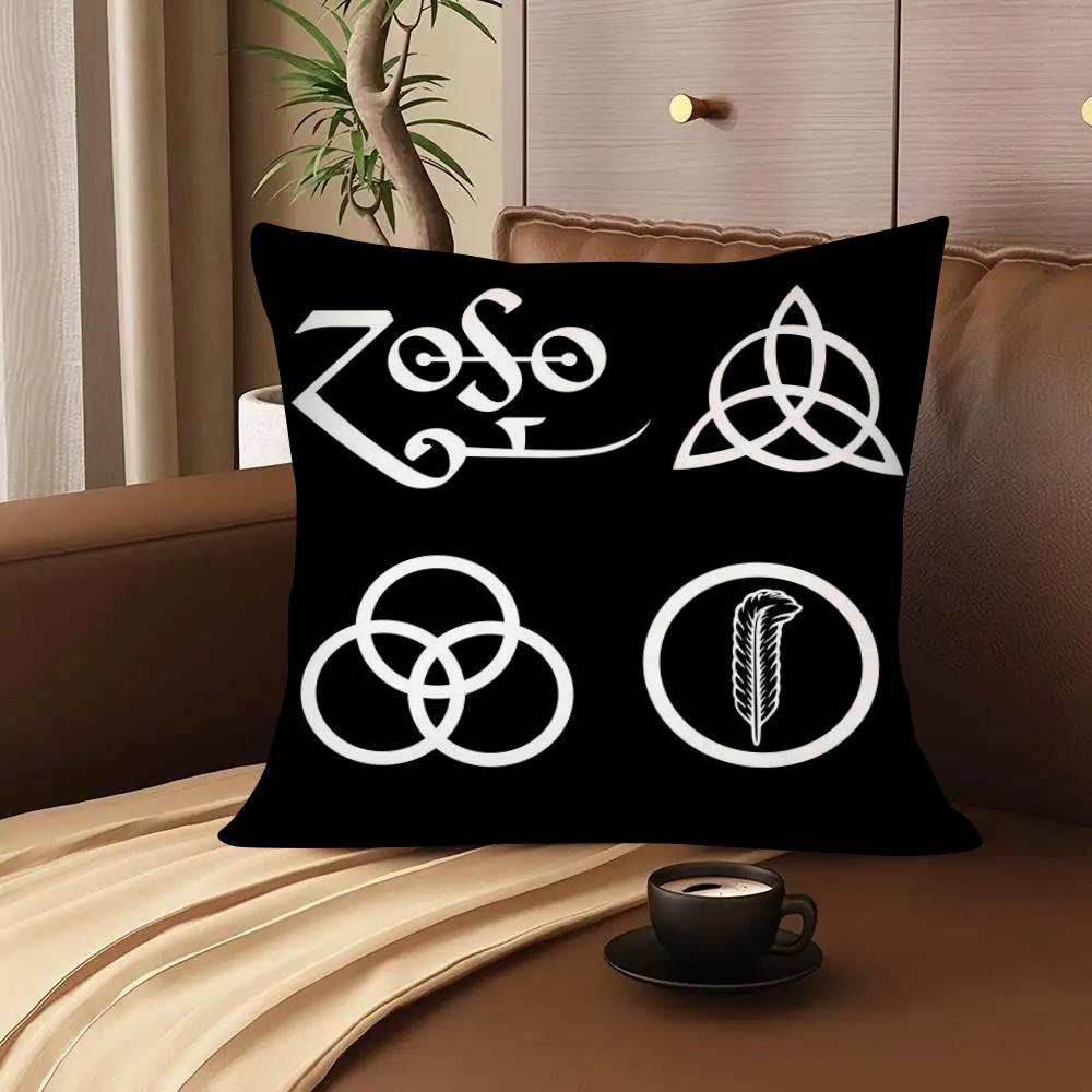 1Pc Band L-Led Z-Zeppelin Pillow Case Fashion Square Pillowcase Bedroom Sofa Room Ins Decoration Leisure