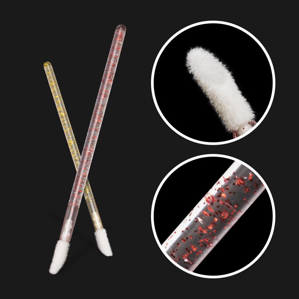 Disposable Crystal Rod Lip Brush - 7 Colors Portable Makeup Tool