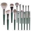 14-Piece Green Cloud Makeup Brush Set – Ultra-Soft Face Brushes for Powder, Blush & Contouring – Professional Beauty Tools Kit