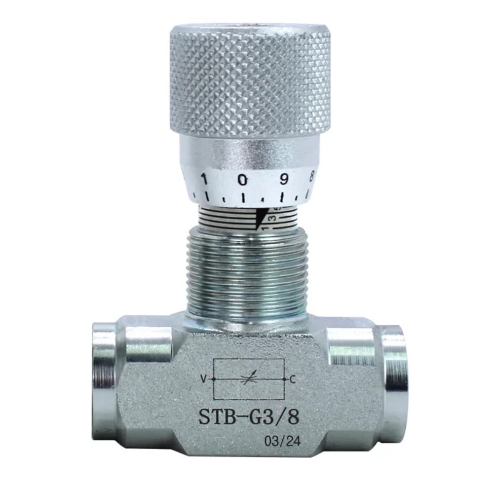 1PC Control Valve STB-G1/4 Or STB-G3/8  Two-way Hydraulic Bidirectional Throttle Valve Flow Control Valves Replacement Parts