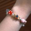 Fashionable Bear Charm Alloy Bracelet for Girls Lovely Sweetheart Jewelry Gifts Decoration for Teens Casual Wear