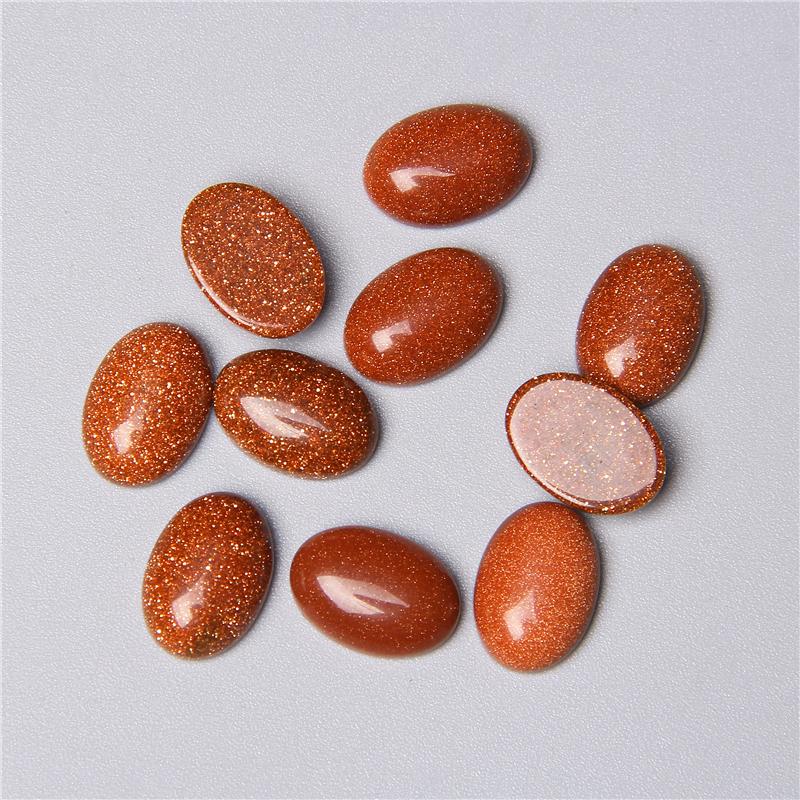 5pc Natural Stone Cabochon Oval Charm Egg Shape Flatback Stone Loose Cabochon for DIY Jewerly Ring Necklace Bracelet Accessories