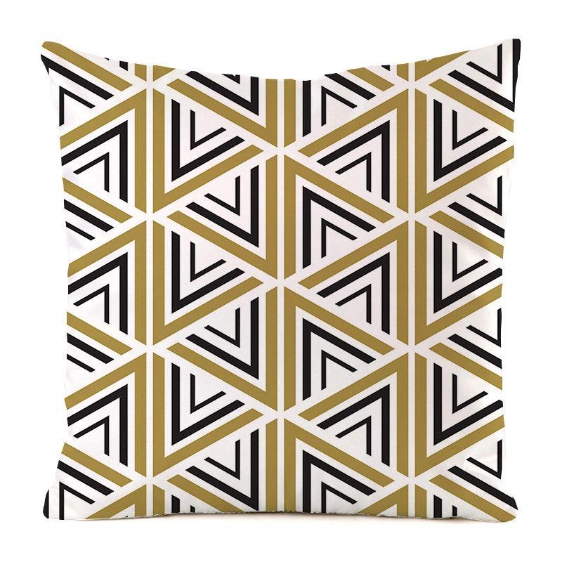 Solo federa per cuscino con motivo a righe geometriche semplici, federa per cuscino di lusso, divano da ufficio, auto, decorazione d'interni