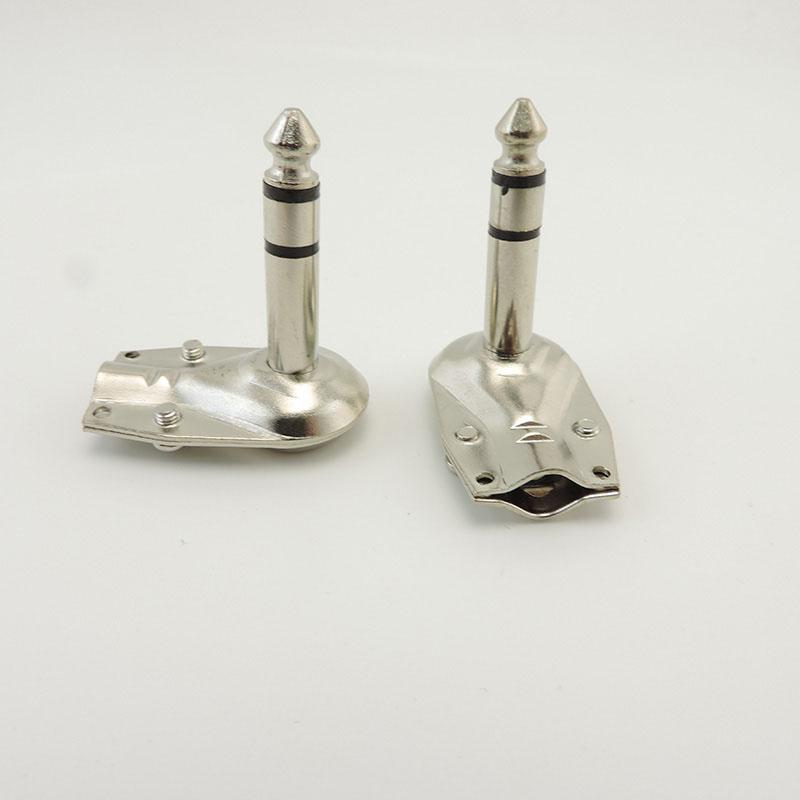 Złącze wtykowe audio 6,35 mm Mono/Stereo 2/3 piny 6,35 mm Kąt prosty 90 stopni dla audio Gitara Fono Mikrofon 1/4 cala