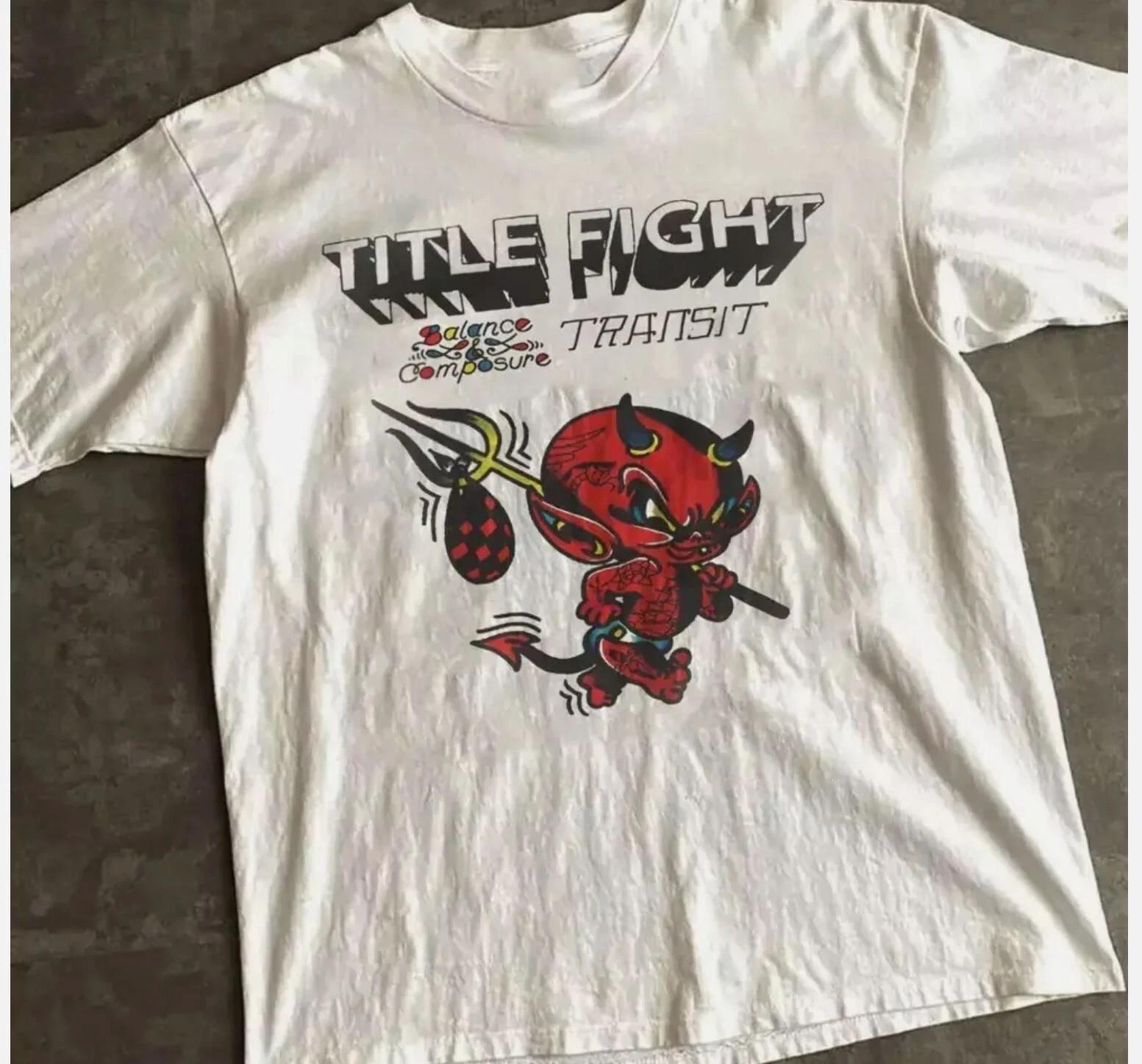 НОВАЯ группа Title Fight Transit Подарок для любимого Белая футболка всех размеров 4XL