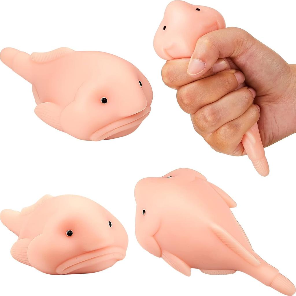 Squeeze Blobfish Toys Squishy Stress Balls Fun Animal Stress Relief Sensory Toy Fidget Toy for Kids Teens Adults Party Favors
