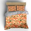 Autumn Fox and Nature Pattern Bedding Duvet Cover Set Duvet Cover Pillowcases  (1*Duvet Cover 2*Pillowcases, without duvet insert)