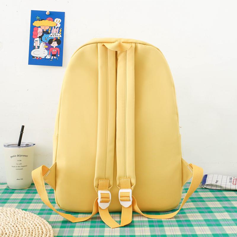 Four-Piece Backpack Set Campus Schoolbag Middle School Students' Light Large Capacity Computer Bag