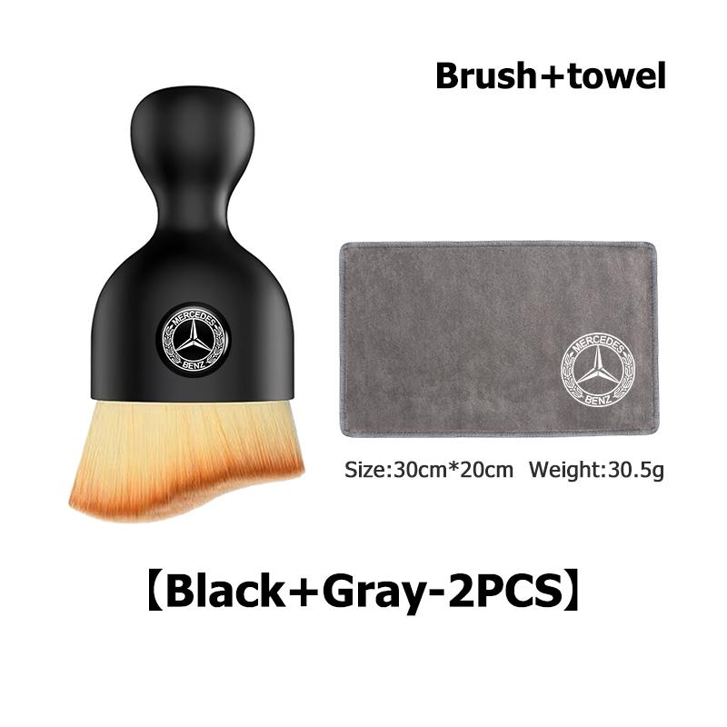 Car Interior Cleaning Brush Suede Fleece Wash Towel Dust Tool Accessories For Benz CLS SLK Sport ML C200 C260 C300 W205 CITAN za6
