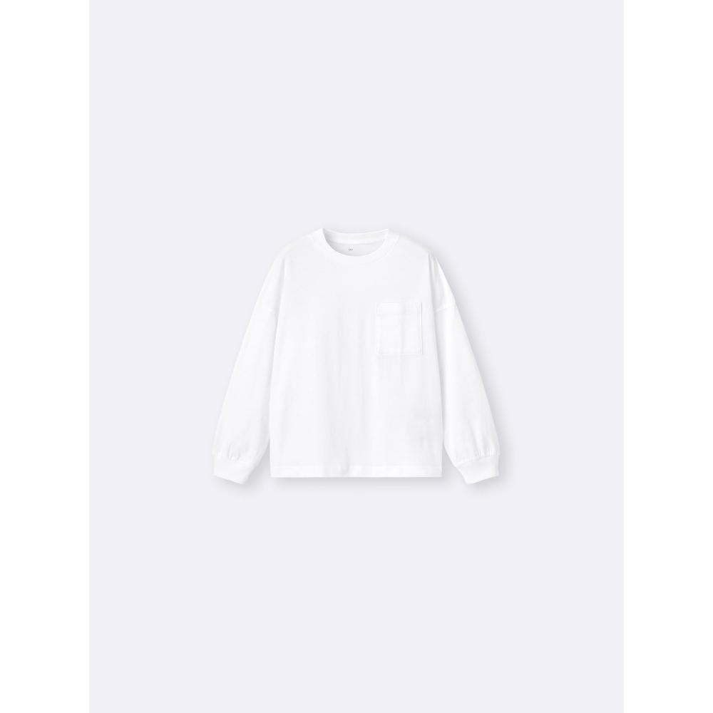 GU by Uniqlo Kids  Unisex  CoTTon PockeT T  Long Sleeve 