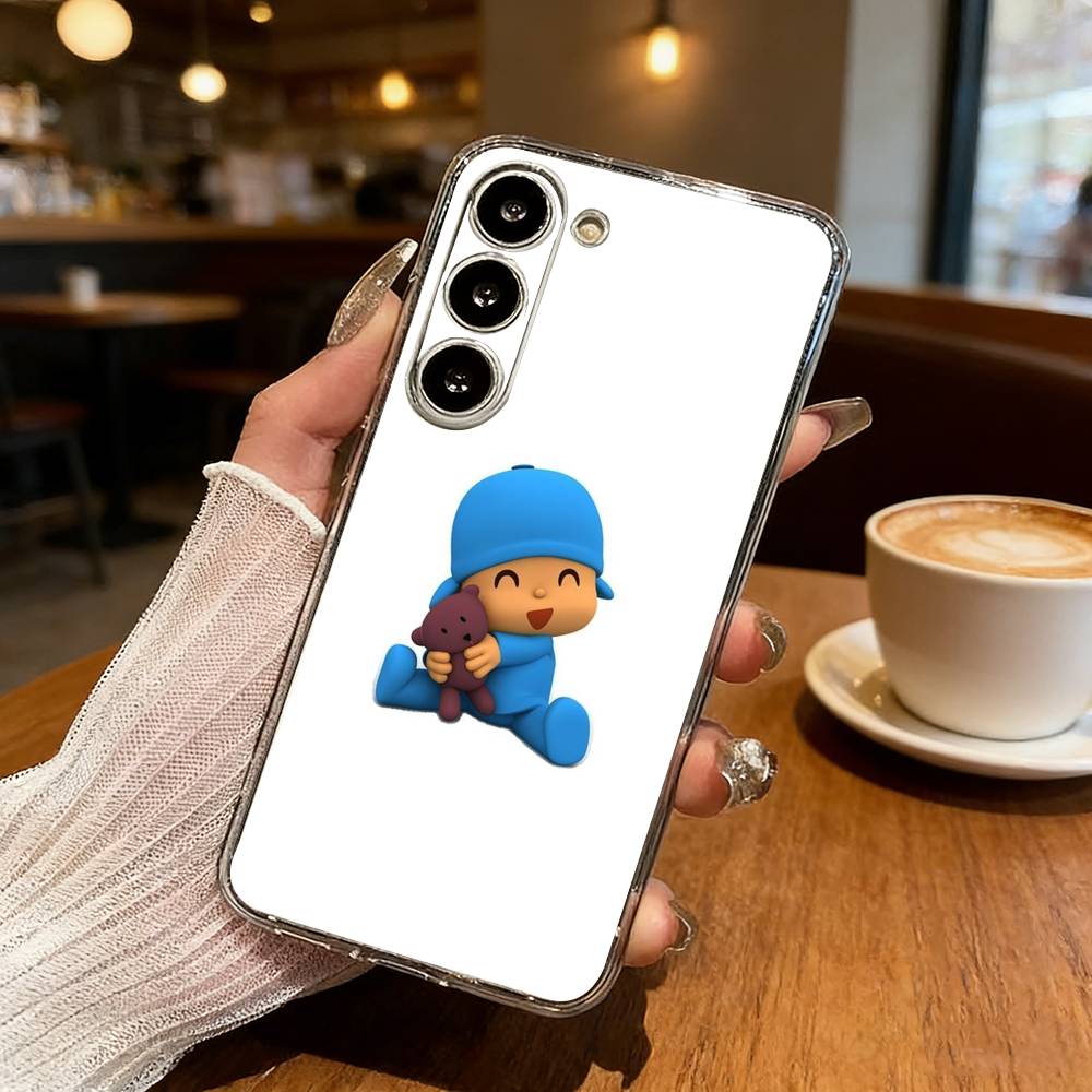 CUTE P-Pocoy-o Phone Case For Samsung S25,S24,S21,S22,S23,S30,Ultra,S20,Plus,Fe,Lite Transparent Cover