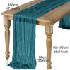 Semi-Sheer Gauze Table Runner Sage Cheesecloth Table Setting Dining Vintage Wedding Decoration Banquets Arches Retro Boho Decor