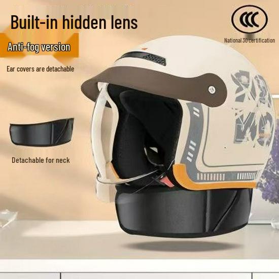 3C Certified All-Season Electric Scooter Helmet: Safety, Anti-Fog, Winter Warm for Men & Women