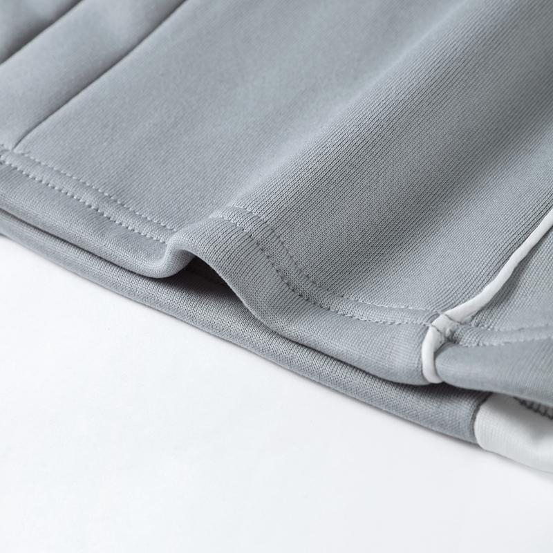 Loose Tracksuit Women Trouser Suits Loose Contrast Zipper Sweat Jacket Stripe Sweatpants Female 2 Piece Set  Autumn Lady Outwear