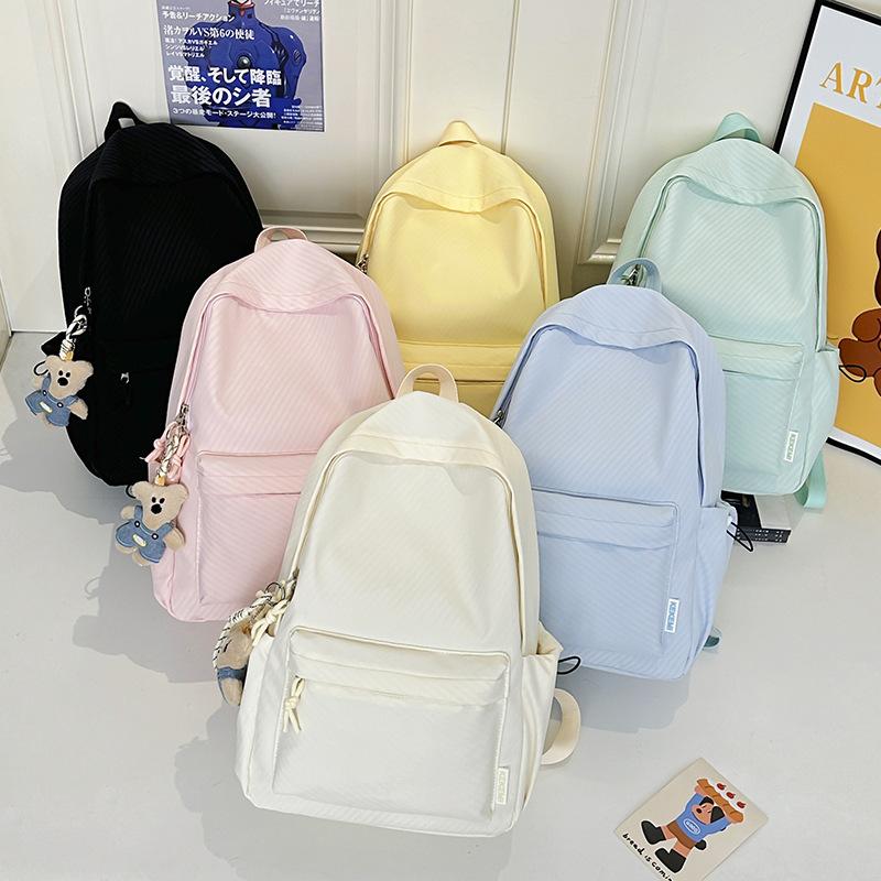 Zaino, zaino di grande capacità per ragazze, studenti delle scuole medie, ragazze, zaino semplice e versatile in stile giapponese per scuole superiori e università