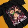 Demon Slayer Shirt Nezuko Tshirt Tanjiro T-Shirt Muzan Doma Tee Inosuke Zenitsu Summer Men's and Women's Breathable T-shirt Top