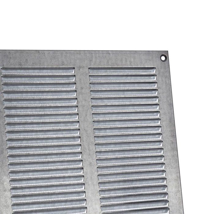 Ventilation Grille - Generic - 400x300mm - Galvanized Steel - Insect Protection - Easy Mounting