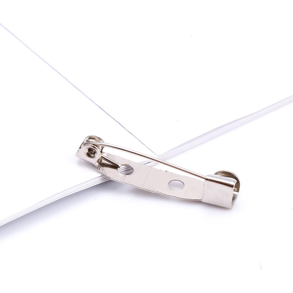 Accessory Brooch Decoration Silvery White Brooch Backs Lock Pin 25mm Lock Pin Safety Pins Brooch