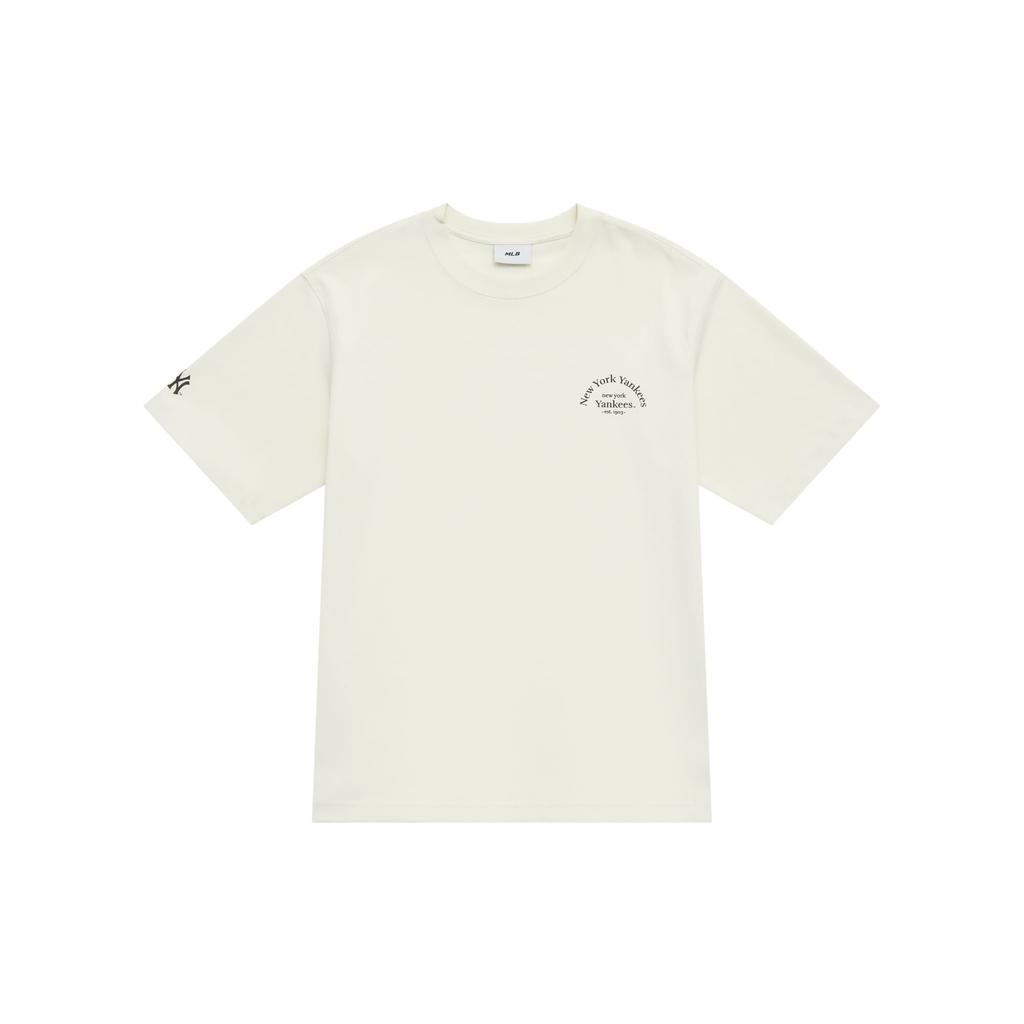MLB New York Yankees Basic Collection T Shirt Unisex Cream 3ATSB4153-50CRS