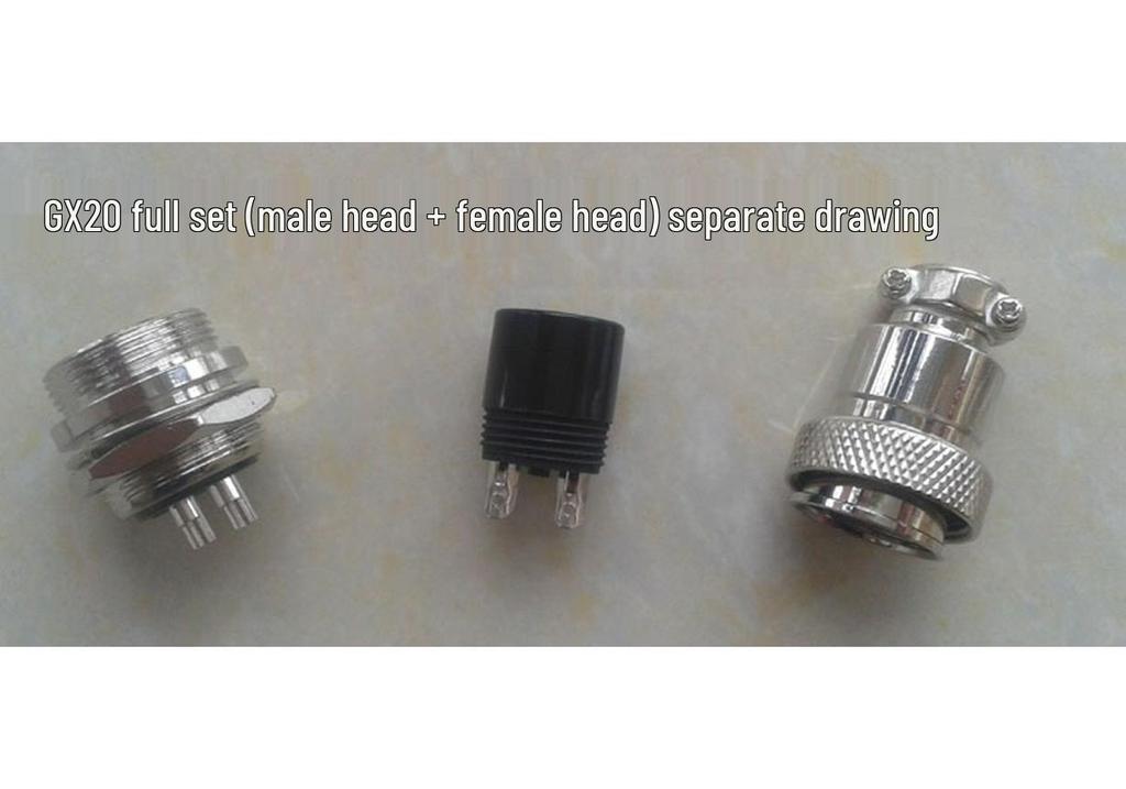 GX20 Aviation Plug Socket Connector (2 to 12 Core, 19mm)
