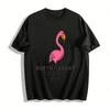 North Coast Dana Point Flamingo-Print Lässiges T-Shirt USA Reines Baumwoll-T-Shirt