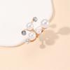 New Pearl Knuckle Open Rings for Women Multi Imitation Pearl Beads Crystal Engagement Rings Fingers Jewelry bague femme