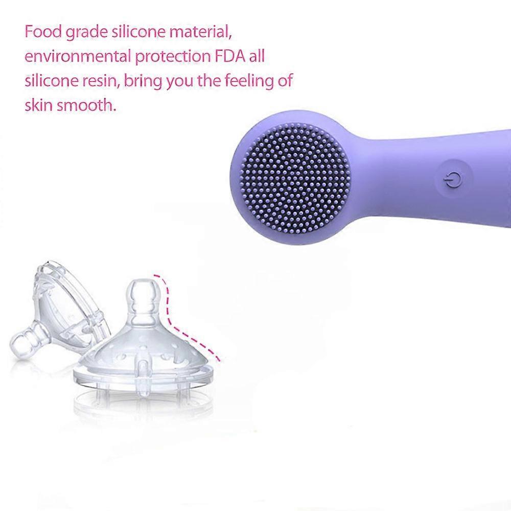 2025 Silicone Facial Cleansing Brush,Electric Face Cleansing Brush Waterproof  Inchargeable Facial Brushes