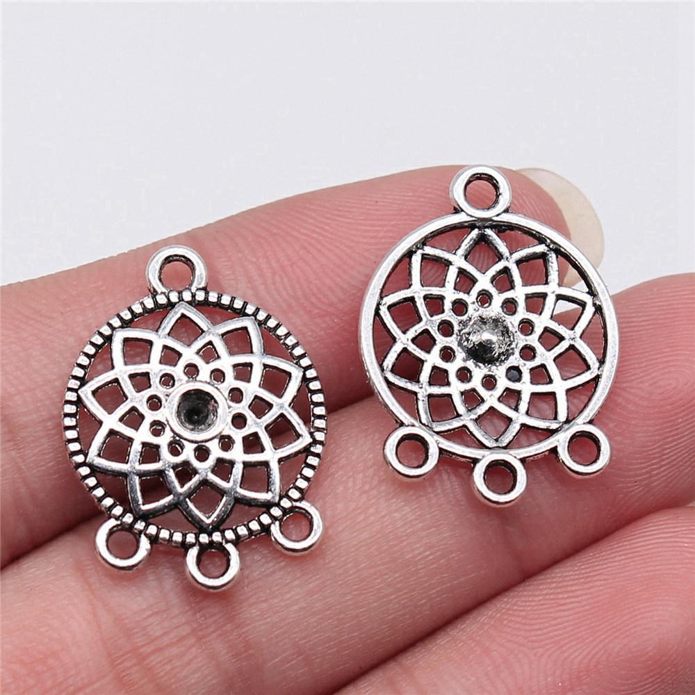 Accessoires Pièces Connecteur Boucle d'Oreille Rond Multi-Trous Fournitures de Bijoux de Mariage ZA044