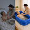 Inflatable Bathtub Adults Portable PVC Foldable Bedside Shower Soaking Bath Tub Comfort Design for Elderly Disabled Home Use