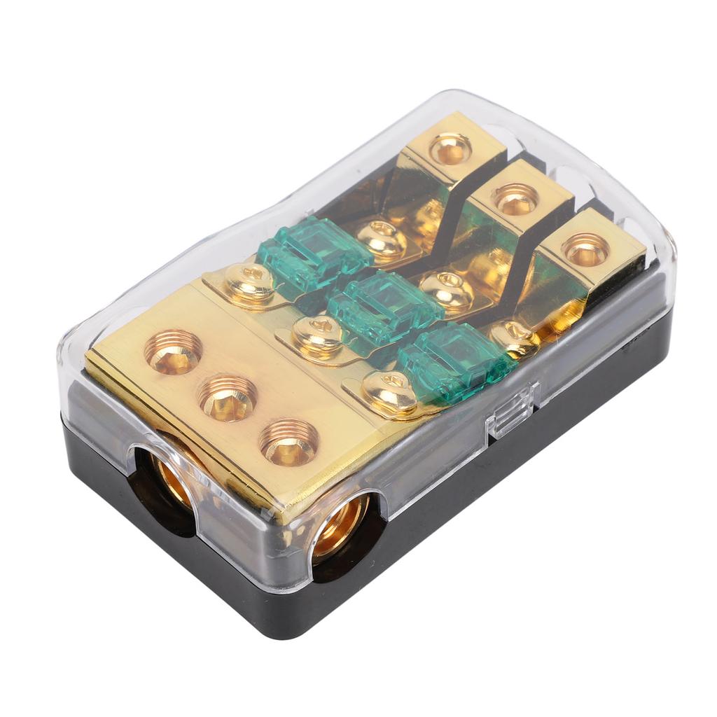 Mini ANL Fuse Holder 0 2 4 Gauge In 4 6 8 Gauge Out 60 Amp Fuse Distribution Block for Car Truck Boat Audio Stereo
