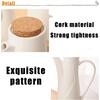 1/2Pcs Ceramic Oil Pot Spice Food Storage Jar with Airtight Seal Bamboo Lid Kitchen Accessories Organizing Tools for Soy Sauce